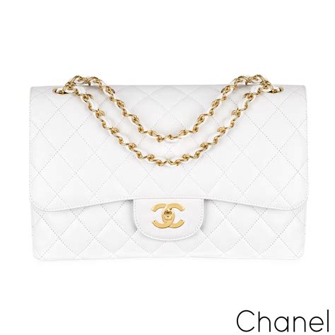 chanel large classic double flap bag white fake|classic double flap chanel bag.